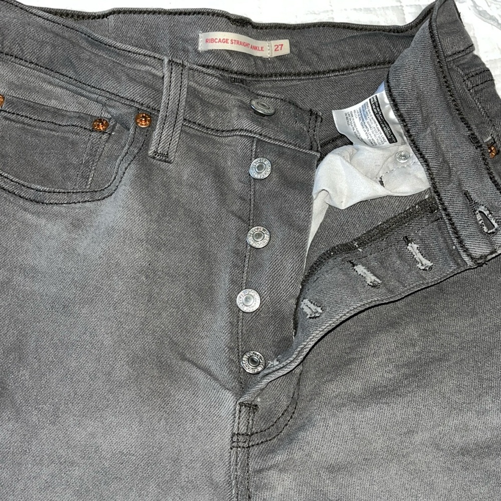 Levi's High Rise Gray Jeans for Women